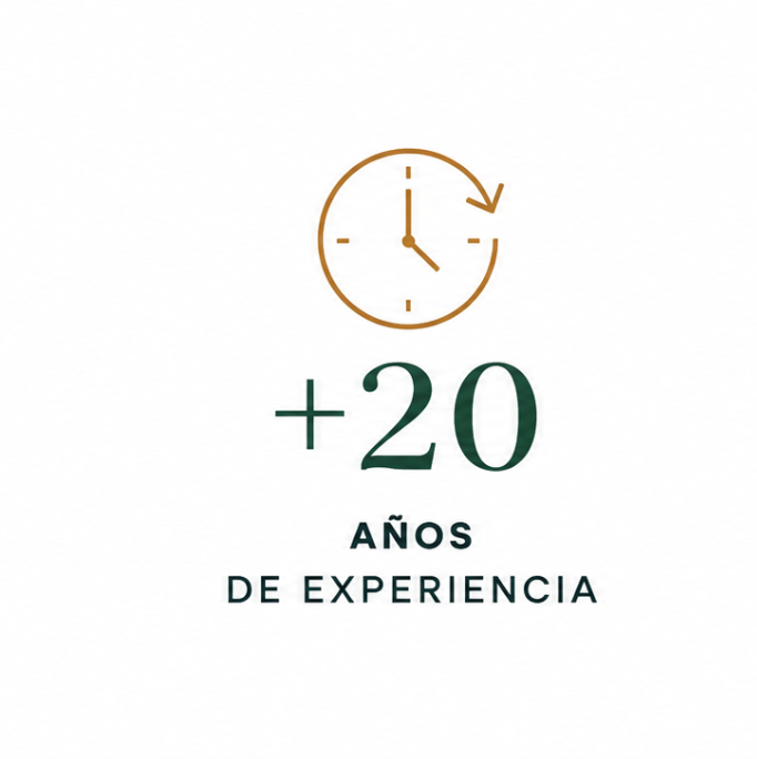 +20 años de experiencia